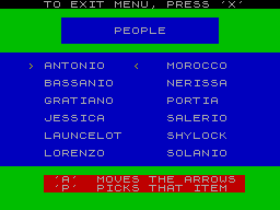 Screen from Shakespeare - Merchant of Venice