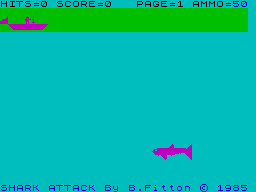 Screen from Shark Attack