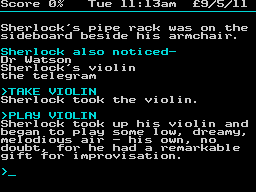 Screen from Sherlock Holmes: The Lamberley Mystery