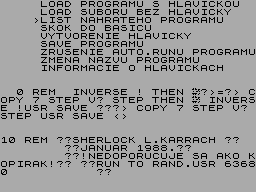 Screen from Sherlock