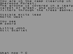 Screen from Sherwood Forest