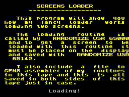 Screen from Shifted Screen Load