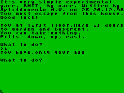 Screen from Shit Game