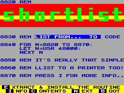 Screen from Shortlist