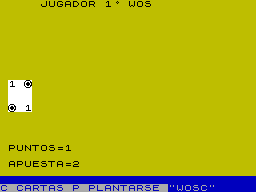 Screen from Siete y Media