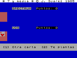 Screen from Siete y Media