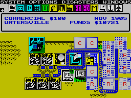 Screen from Sim City
