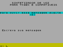 Screen from Sintetizador de Voz para TK90X e Compativeis