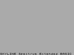 Screen from Skyline Extended Basic