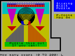Screen from Sliding Block Puzzle