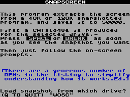Screen from Snapscreen