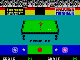 Screen from Snooker Manager