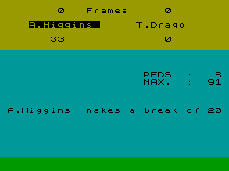 Screen from Snooker Masters