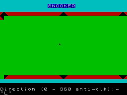 Screen from Snooker
