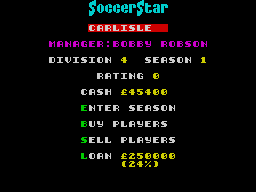 Screen from Soccer Star