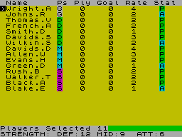 Screen from Soccer Supremo