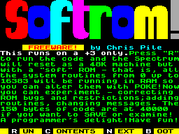 Screen from Softrom!
