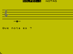 Screen from Solfeo