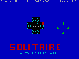 Screen from Solitaire