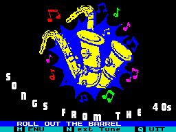 Screen from Songs from the 40s