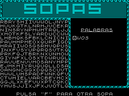 Screen from Sopa de Letras [2]