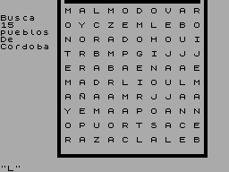 Screen from Sopa de Letras [2]