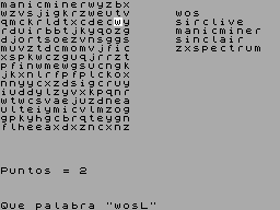 Screen from Sopa de Letras [1]