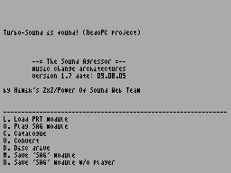 Screen from The Sound Agressor
