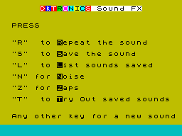Screen from Sound FX