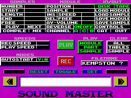 Screen from Sound Master