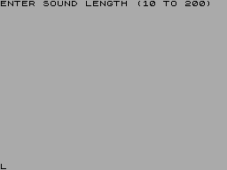 Screen from Sound Routine