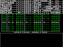 Screen from Sound Tracker Demo
