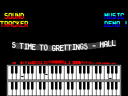 Screen from Soundtracker Music Demo