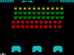 Screen from Space Evaders