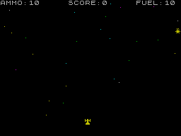 Screen from Space Game