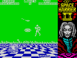 Screen from Space Harrier II