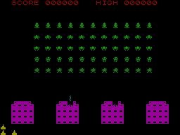 Screen from Space Intruders