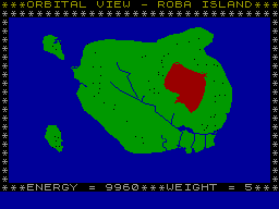 Screen from Space Island