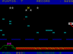 Screen from Space Rescue