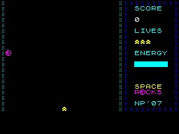 Screen from Space Rocks