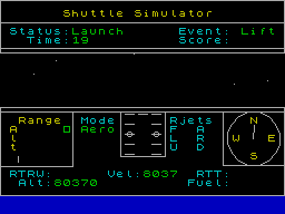 Screen from Space Shuttle