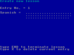 Screen from The Spanish Tutor: Level A
