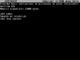 Screen from SpecBase
