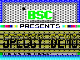 Screen from Speccy Demo