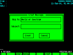Screen from Speccy Mail Master