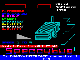 Screen from Speccybug
