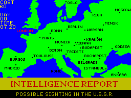 Screen from Special Agent