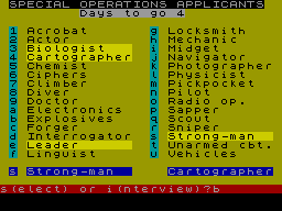 Screen from Special Operations