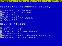 Screen from Special POKE 1