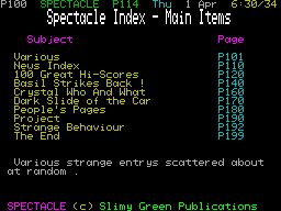 Screen from Spectacle